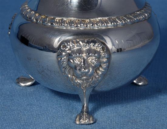 A silver sugar caster, by Richard Woodman Burbridge Height 6 ¼/155mm Weight: 7 ½ oz/210grms